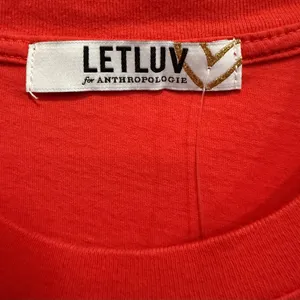 Anthropologie x Letluv You‎ Are the Fish To My Chips Red Tee Shirt New thumbnail 6