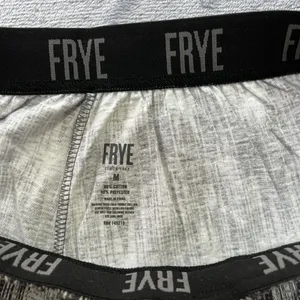 FRYE Premium Sleepwear Mens Medium Flannel Print Notched Set Gray Cotton Blend‎ thumbnail 8
