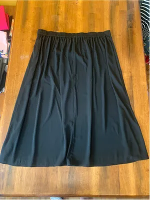 Vince Camuto Skirt XXL Black Full MIDI thumbnail 4