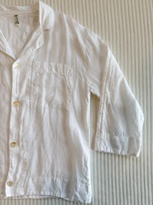 Intimately by Free People Linen Button Down Shirt with Mother of Pearl Buttons thumbnail 4
