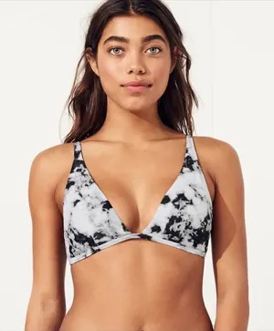 ✨ hollister pink/purple tie dye triangle bikini top✨ thumbnail 1