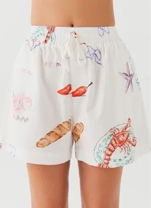 Peppermayo Sweet Relief Banchetto Linen Shorts thumbnail 1