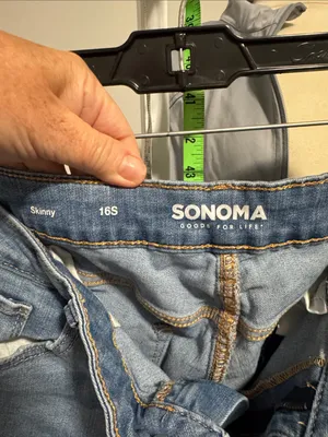 Sonoma Light Blue Distressed Jeans thumbnail 2