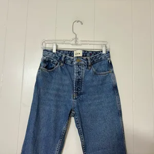 Sézane High Rise Straight Leg Jeans 27 Vintage Blue 100% Cotton Denim thumbnail 5