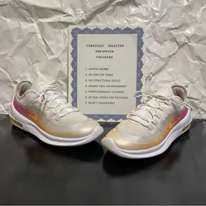 Nike Air Max Axis White / Pink Women's Running Shoes Size 8.5M thumbnail 2