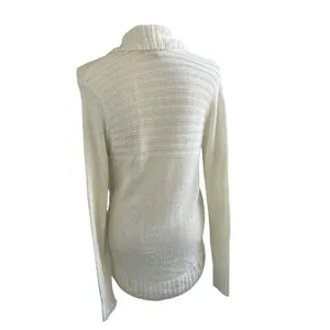 Lilly Pulitzer Cream Front Clasp Open Front Cardigan Sweater M thumbnail 5