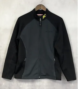 Klim Full Zip Softshell Jacket Womens Large Stretch Performance Sporty‎ Moto Black thumbnail 1