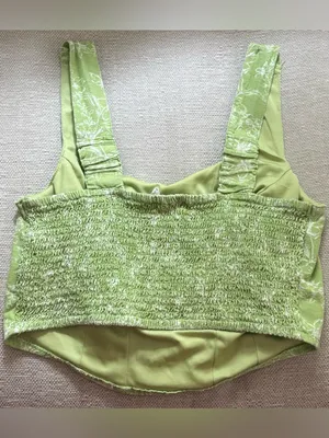Midnight Sky Floral Green Top thumbnail 2