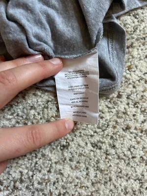 Altar'd State Gray crop top with flowers  thumbnail 5