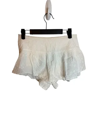 Et Clet White Cotton Eyelet Micro Mini Skort thumbnail 2