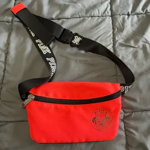 Victoria's Secret Pink ORANGE Fanny Pack Waist Purse Pouch Bag thumbnail 1