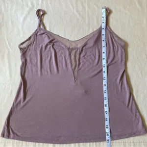 Victoria's Secret Mauve Camisole with Sheer Polka Dot Lace thumbnail 7