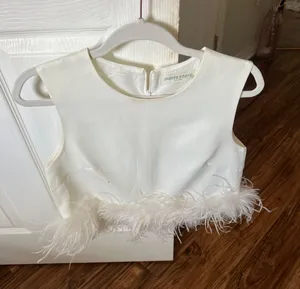 The Pants Store womens white blouse tank thumbnail 1