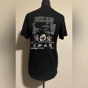 EUC GEEK LÔRD Black and Green Lovers Again Graphic Tee size medium thumbnail 3