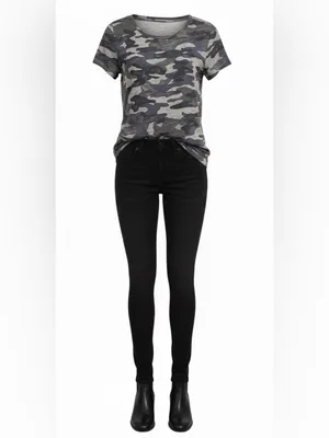 J. Crew Gray Camo Short Sleeve Tee thumbnail 5
