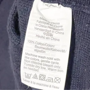 J Crew‎ Medium Navy Blue Sweater Blazer Jacket G9309 Two-Button Knit Jacket thumbnail 4