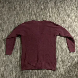 Athleta Cardigan Oversized Chunky Knit Burgundy Size XS thumbnail 2