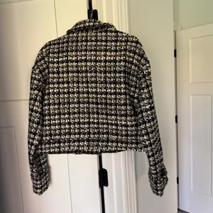ANINE BING Adrianna jacket Black Plaid cropped pockets‎ coat thumbnail 10