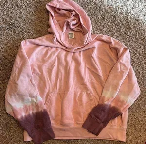 Victoria’s Secret PINK Brand Pink/Purple Ombre Fleece-top Pullover Size Large thumbnail 1