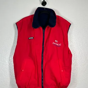 vintage Columbia 1995 Women's Team Americas Cup Reversible Vest Sailing Nautical thumbnail 5