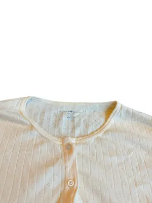 Brandy Melville Buttery Yellow Button-Down Cardigan Sweater Top Shirt One SIze thumbnail 2