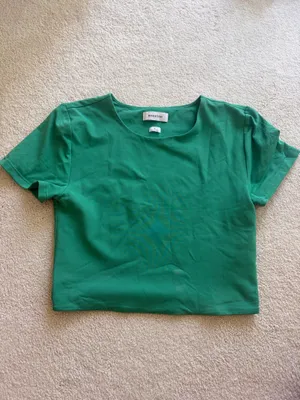 Aritzia Babaton Contour Green Crop Top thumbnail 2