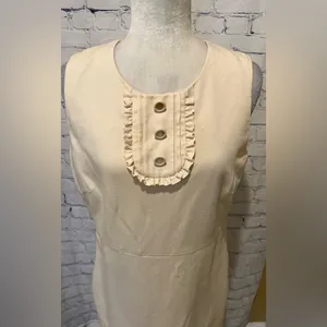 Banana Republic Cream Colored Dress size 12 thumbnail 2