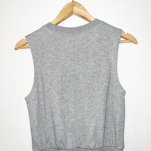 Nike women’s sleeveless gray varsity logo shorts athleisure comfy romper thumbnail 9