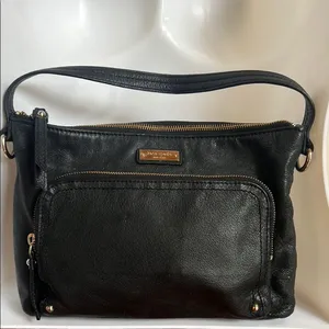 Kate Spade Black Shoulder Bag polka dot interior thumbnail 1