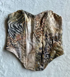 Outcast Clothing Angelina Corset Top Dune thumbnail 4