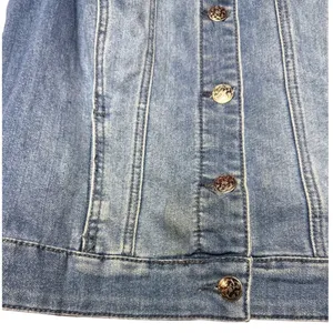 Premium Denim Christopher & Banks Women Small‎ Rhinestone Sleeveless Denim Vest thumbnail 4