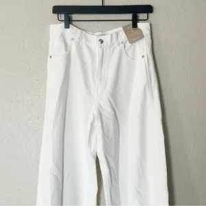 Madewell Jeans Womens Superwide-Leg Jeans White 100% Cotton Size 28 NEW‎ thumbnail 4