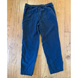 Loft navy fringe straight leg pant size xs thumbnail 7