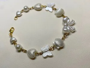 Handmade Gold Pearl Bracelet/Anklet thumbnail 2