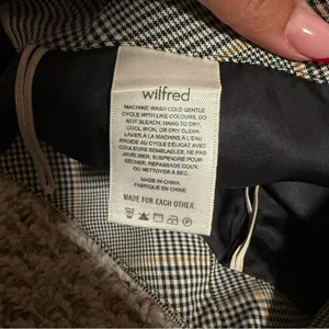 Wilfred by Aritzia Renee Plaid Pocket Mini Skirt in Cairo Gold- Size 2 thumbnail 9