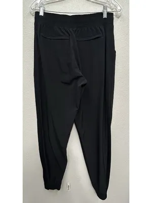 Athleta Brooklyn Jogger Pants Women’s Size 8 Black Ankle Pull On Athleisure thumbnail 2