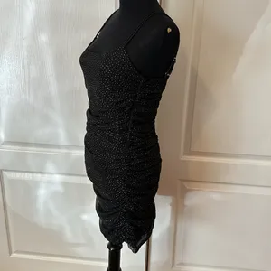 Lucy In The Sky Black Mesh Silver Glitter Party Dress thumbnail 6