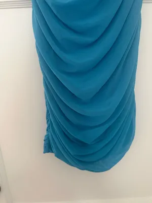 Princess Polly Jocasta Teal One-Shoulder Ruched Mini Dress Bodycon thumbnail 7