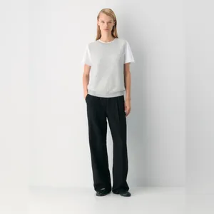 Aritzia x Wilfred The Effortless Pant- Linen High-waisted wide-leg linen pants thumbnail 4