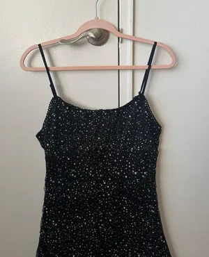 Altar'd State Black Sparkly Dress thumbnail 2