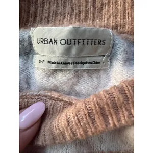 Urban Outfitters Striped Knit Sweater Women's Small‎ Crew Neck Long Sleeve Beige thumbnail 3