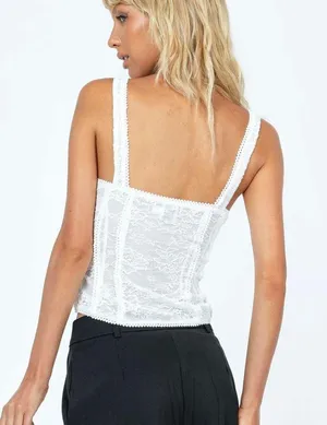 Princess Polly Ivory Lauder Corset Tank Top thumbnail 2