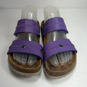 Birkenstock Betula 39 Sandals Purple Slide Two Strap Cork Footbed Adjustable Comfort Shoes thumbnail 4
