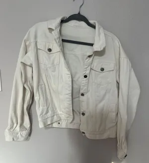 White Denim Jean Jacket Size M thumbnail 1