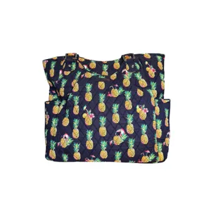 VERA BRADLEY LARGE GLENNA "TOUCAN PARTY" PATTERN‎ Bag Navy Blue Beach Travel thumbnail 10