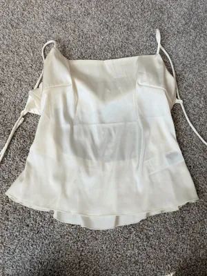 SheIn Satin Ivory Spaghetti-Strap Cami Top thumbnail 3