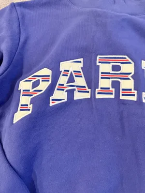 NIB Parke coastal Americana Varsity Mockneck size S/M relaxed fit thumbnail 8