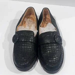 LifeStride Women’s Lolly Slip-On Loafer Black Croc Size 5M Chic Comfort Flats 🔥 thumbnail 2