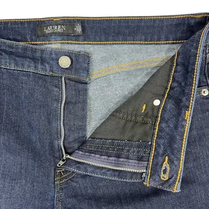 Lauren‎ Ralph Lauren Straight Leg Jeans 14 Dark Wash Blue Denim Mid Rise Classic thumbnail 4