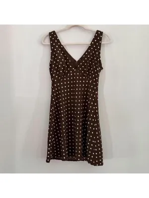 Princess Polly Nellie Polka Dot Minidress in Brown Polka thumbnail 2